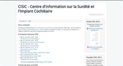 Desktop Screenshot of cisic.fr
