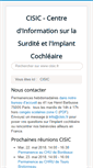 Mobile Screenshot of cisic.fr