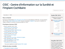 Tablet Screenshot of cisic.fr